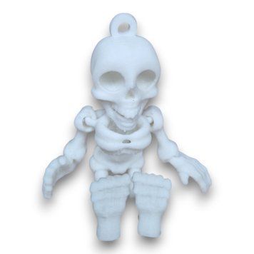 Щасливий скелет &mdash; рухлива 3D-іграшка / брелок 💀 00-00001774 фото